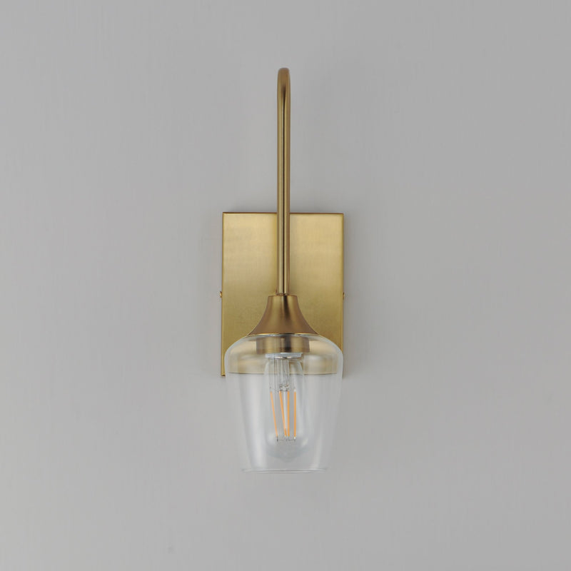 Goblet 15.75" 1 Light Wall Sconce in Natural Aged Brass
