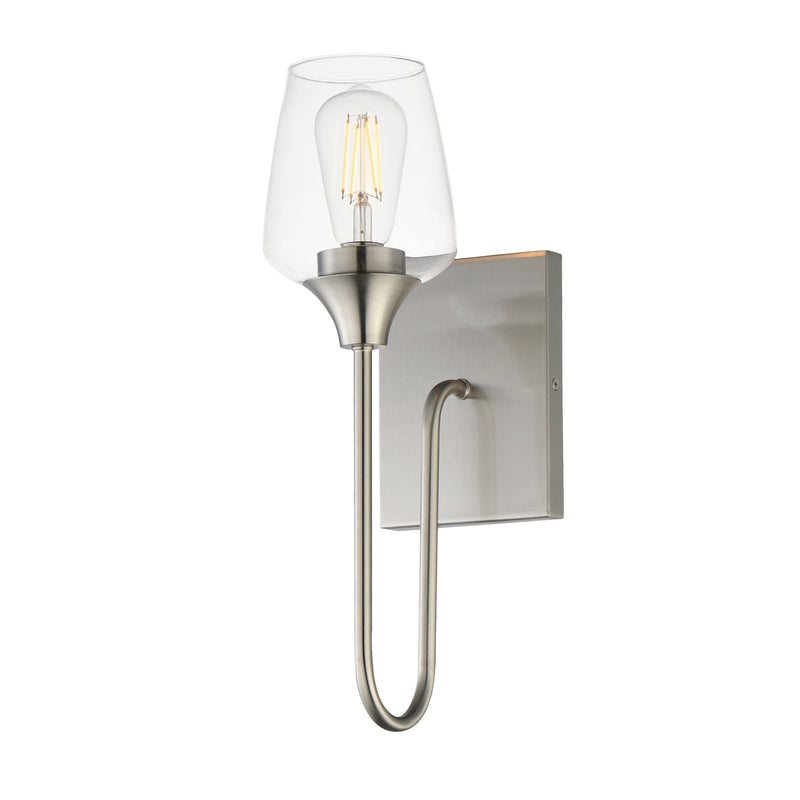 Goblet 15.75" 1 Light Wall Sconce in Satin Nickel