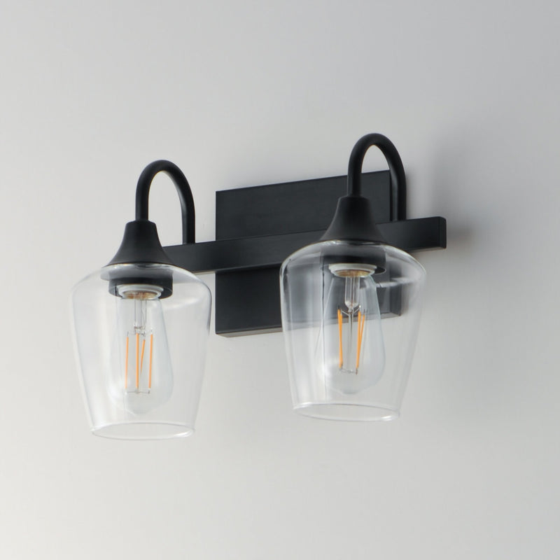 Goblet 2 Light Bath Vanity in Black