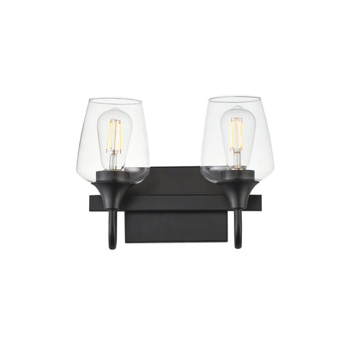 Goblet 2 Light Bath Vanity in Black