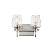 Goblet 2 Light Bath Vanity in Satin Nickel