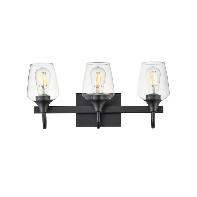 Goblet 20.25" 3 Light Bath Vanity in Black