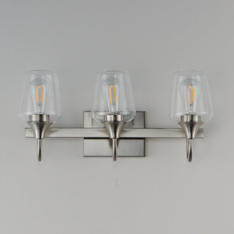 Goblet 20.25" 3 Light Bath Vanity in Satin Nickel