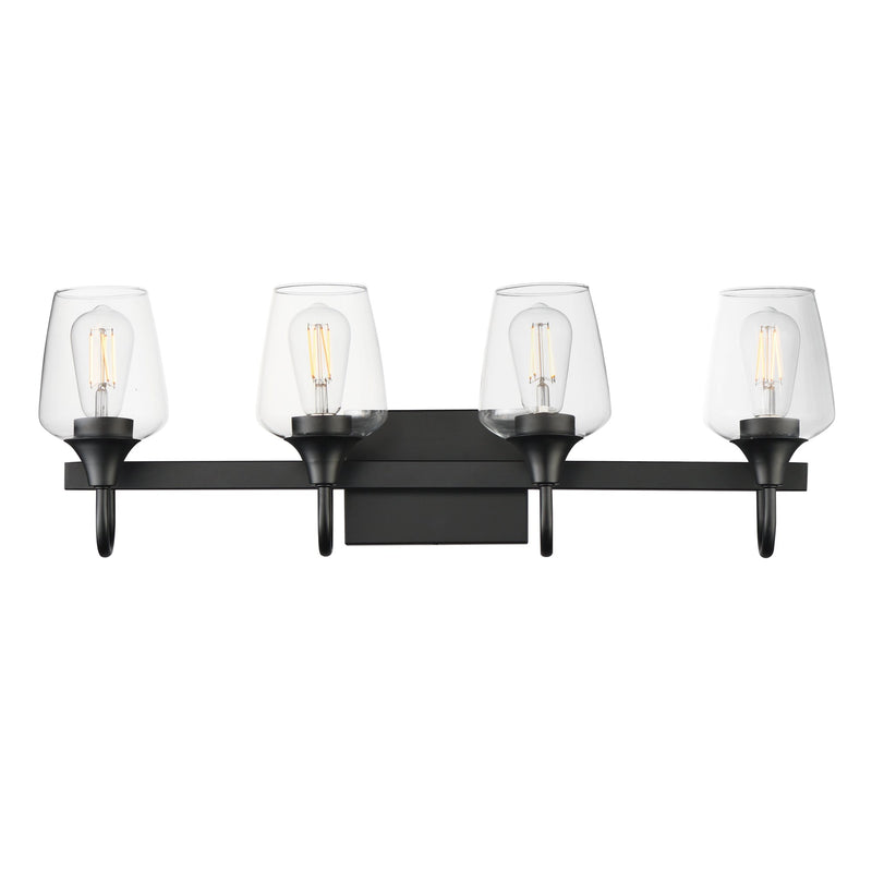 Goblet 28.25" 4 Light Bath Vanity in Black