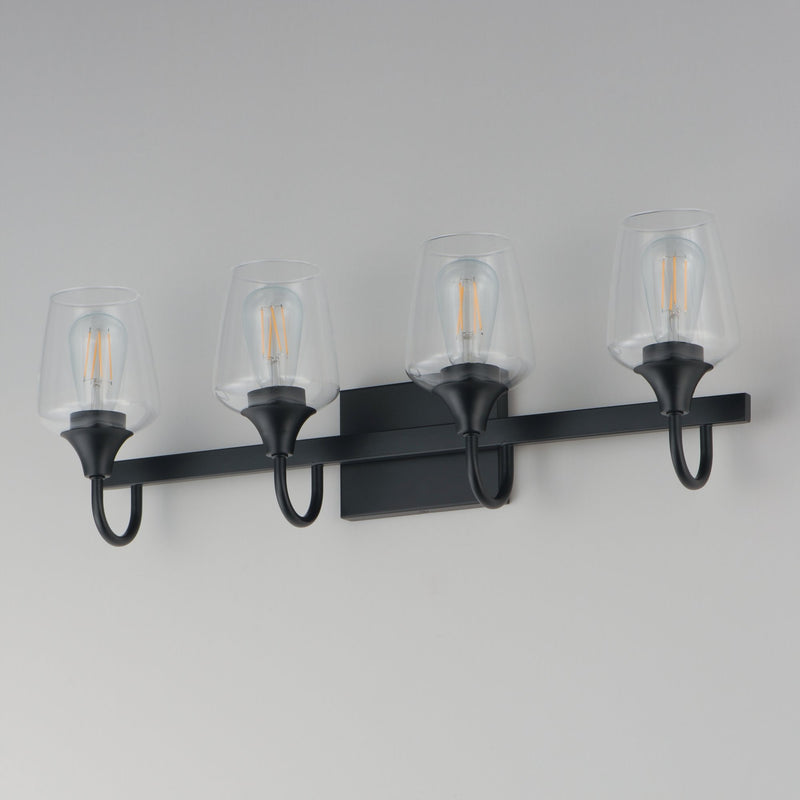 Goblet 28.25" 4 Light Bath Vanity in Black