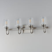 Goblet 28.25" 4 Light Bath Vanity in Satin Nickel