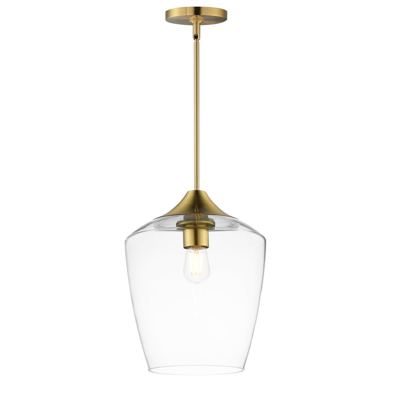 Goblet 12" Pendant in Natural Aged Brass