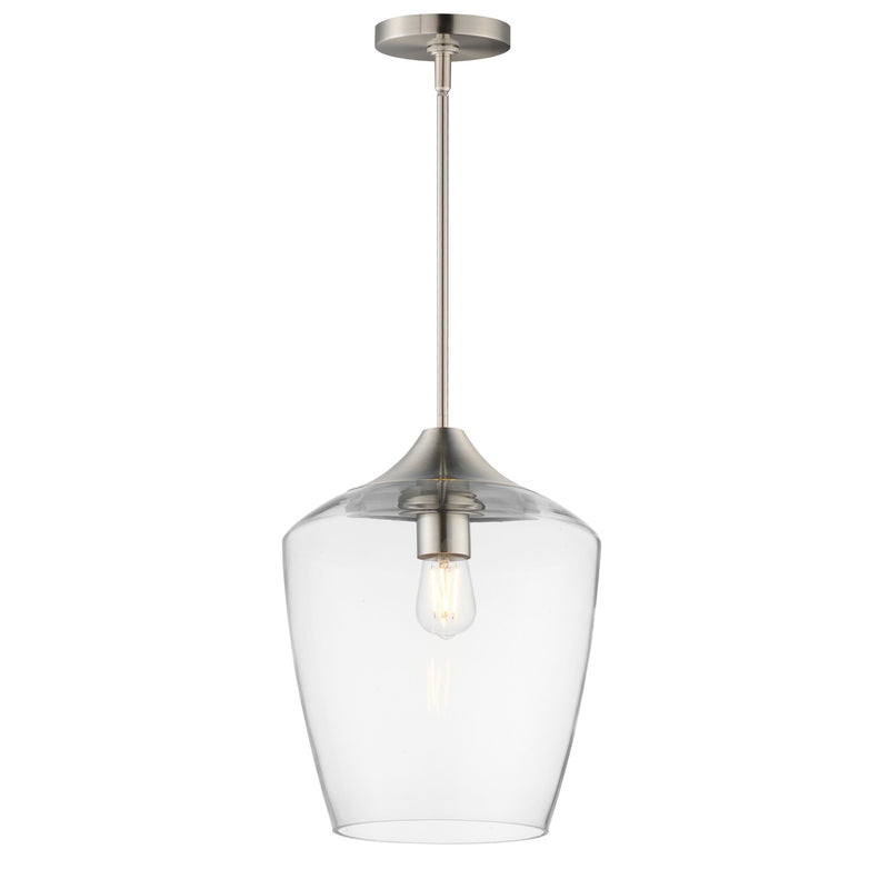 Goblet 12" Pendant in Satin Nickel