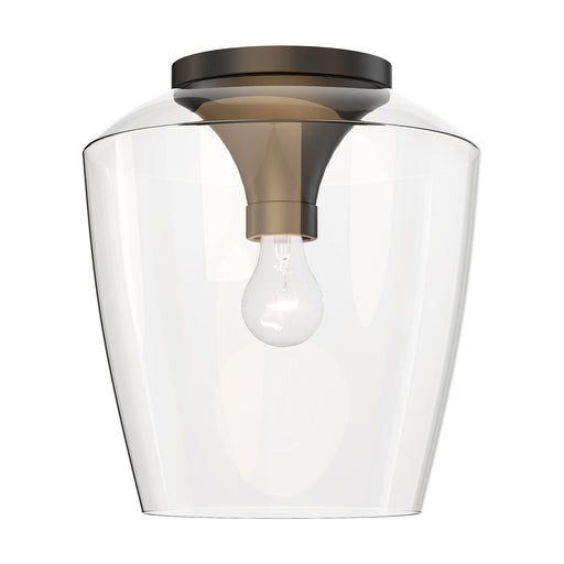 Goblet 12" Semi-Flush Mount in Black