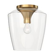 Goblet 12" Semi-Flush Mount in Natural Aged Brass