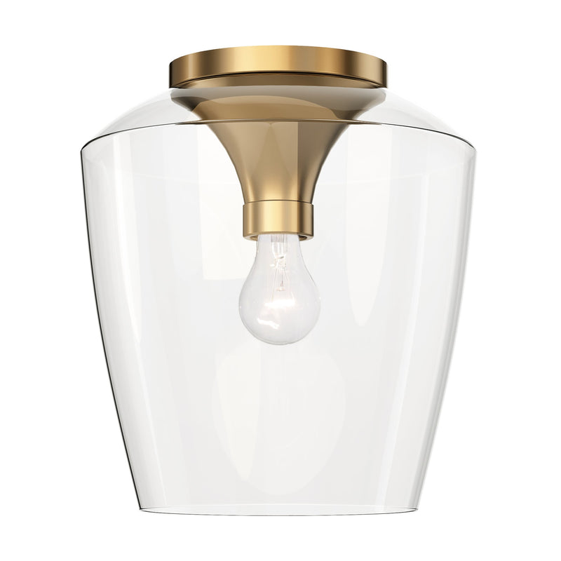Goblet 12" Semi-Flush Mount in Natural Aged Brass