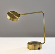 Viper LED Desk Lamp in Antique Brass