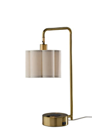 Dover Desk Lamp in Antique Brass