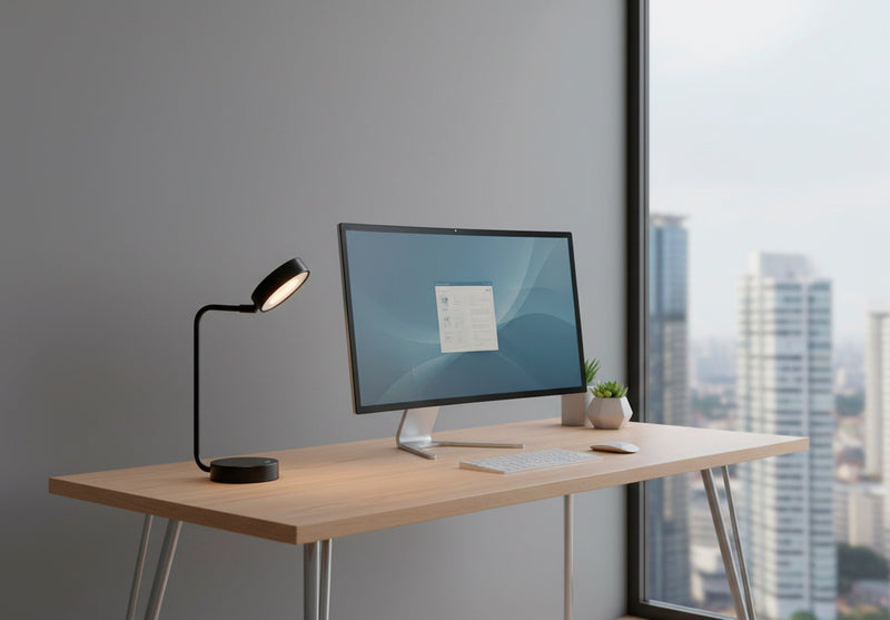 Amari LED Cordless Desk Lamp in Black