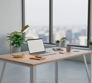 Amari LED Cordless Desk Lamp in Antique Brass