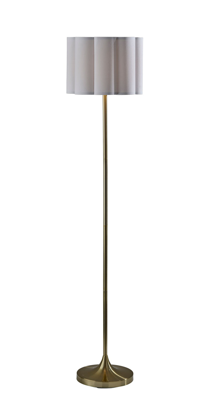 Elodie Floor Lamp in Antique Brass