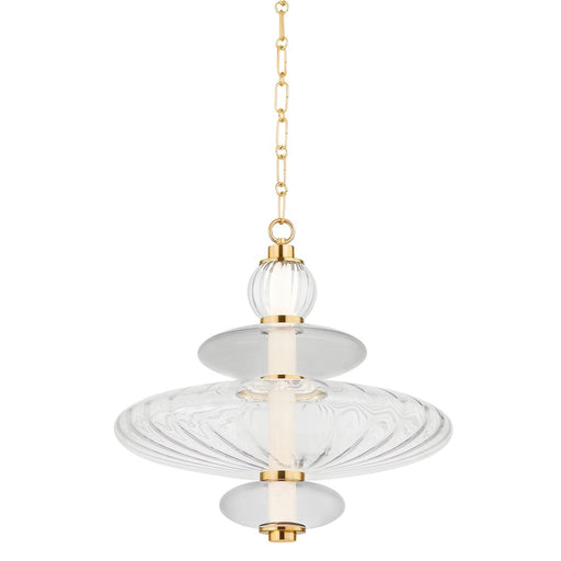 Williams Small Pendant in Aged Brass