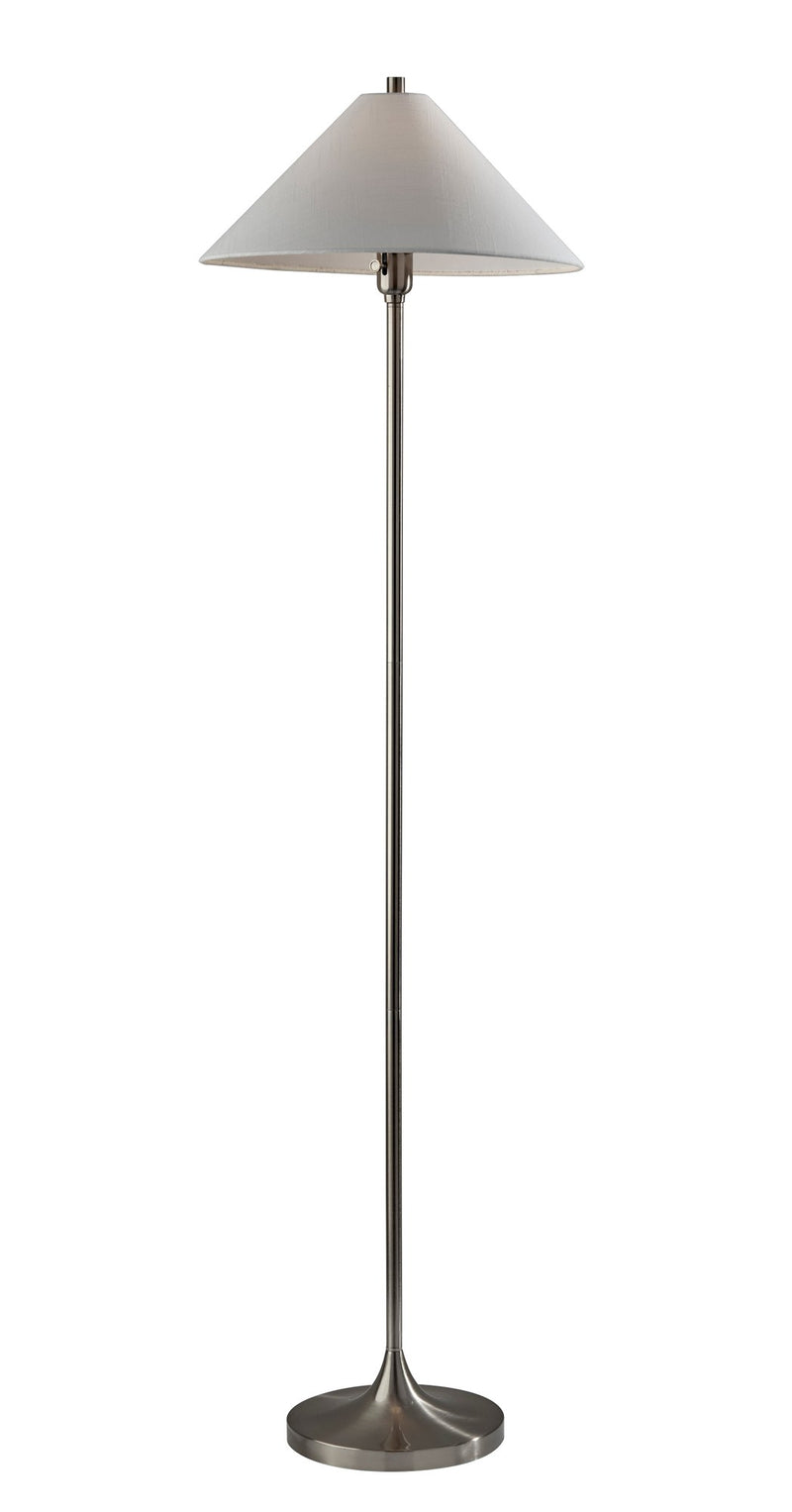 Esme Floor Lamp in Brushed Steel