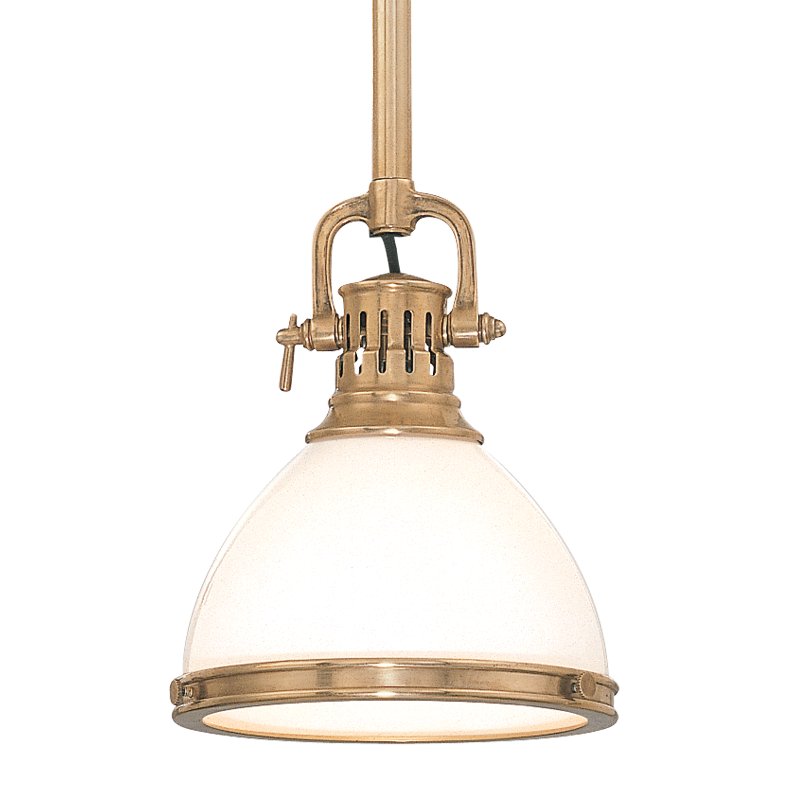 Randolph Large Pendant in Aged Brass