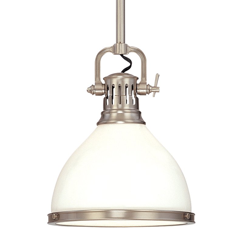 Randolph Large Pendant in Satin Nickel