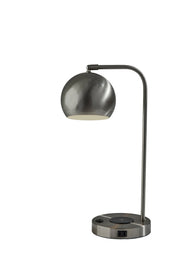 Emery Desk Lamp in Brushed Steel