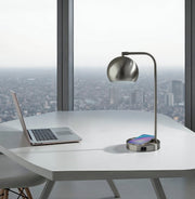 Emery Desk Lamp in Brushed Steel