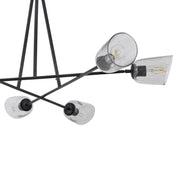 Keppe 6 Light Chandelier in Dark Bronze