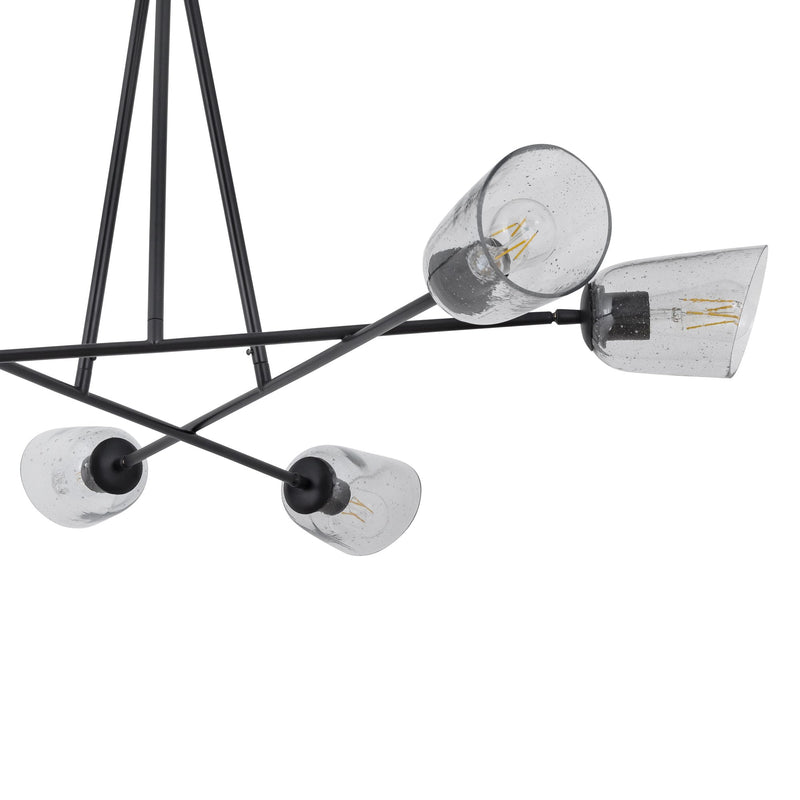 Keppe 6 Light Chandelier in Dark Bronze