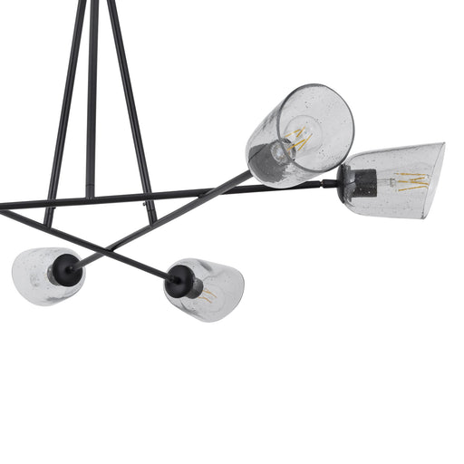 Keppe 6 Light Chandelier in Dark Bronze