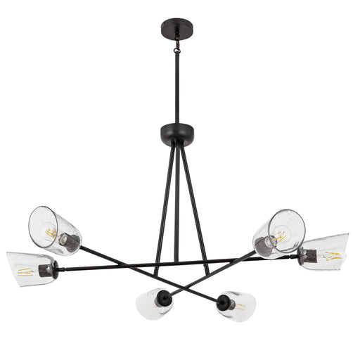 Keppe 6 Light Chandelier in Dark Bronze