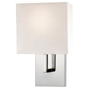 George Kovacs 7" Fabric Shade Wall Sconce in Chrome