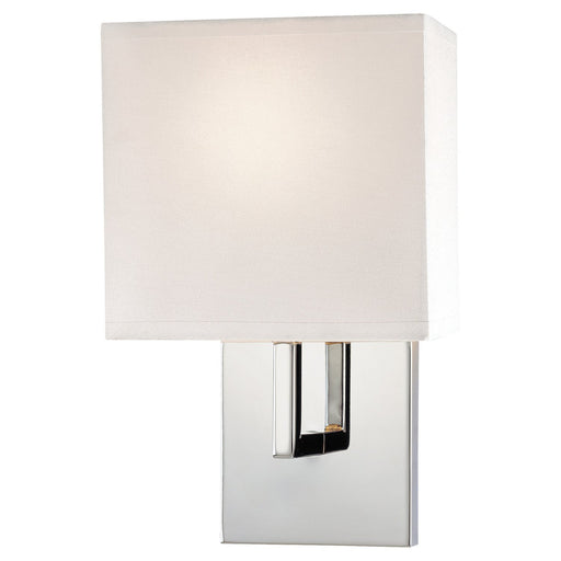 George Kovacs 7" Fabric Shade Wall Sconce in Chrome