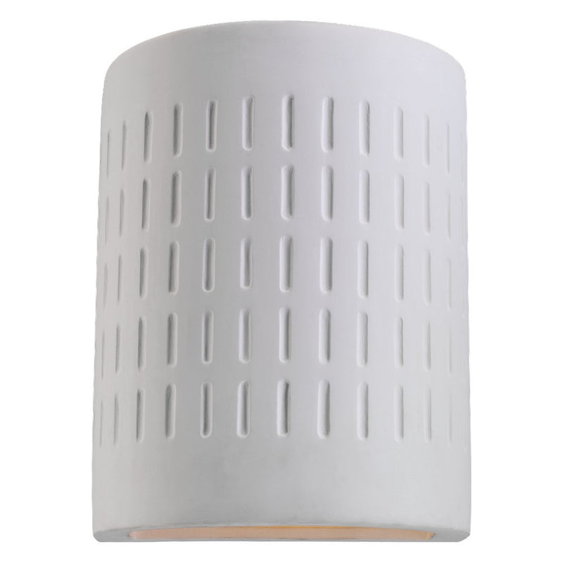 Paintable Ceramic Sconces One Light Outdoor Wall Lantern in Unfinished Ceramic