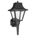 Polycarbonate Outdoor One Light Outdoor Wall Lantern in Black