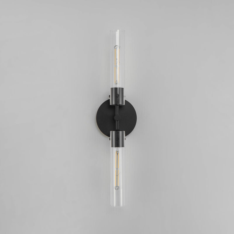 Equilibrium 2 Light LED Wall Sconce in Black