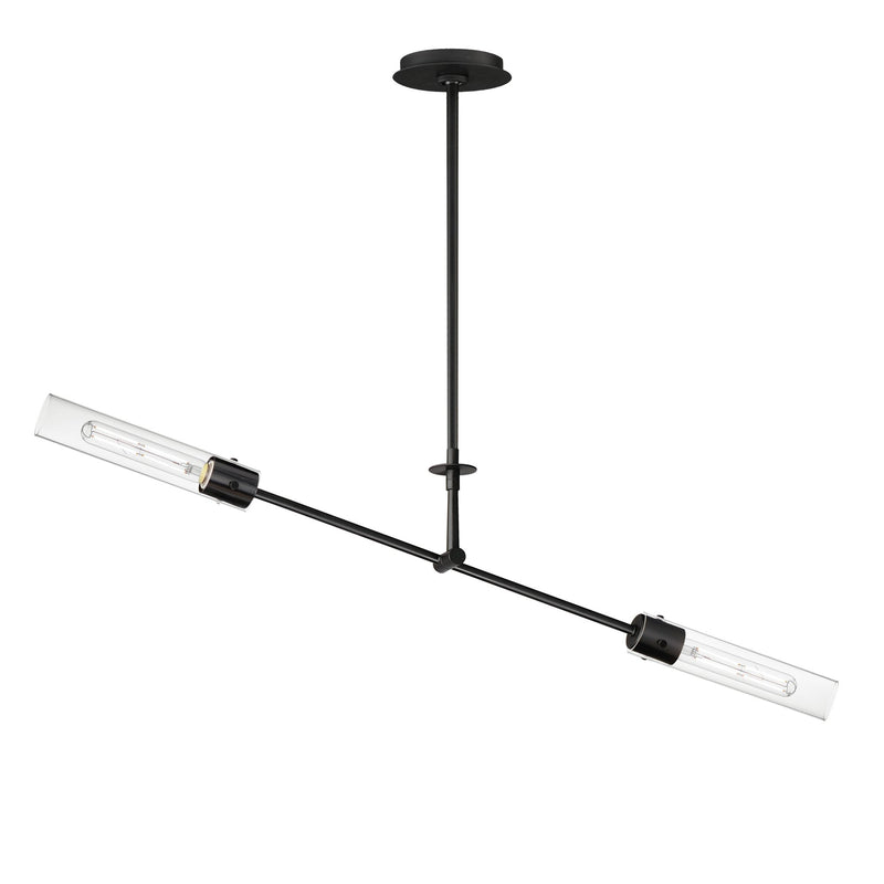 Equilibrium 2 Light LED Pendant in Black