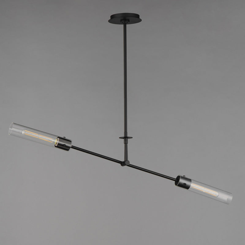 Equilibrium 2 Light LED Pendant in Black