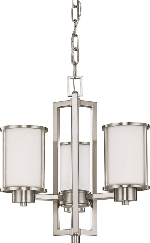 Odeon 3-Light Chandelier in Brushed Nickel