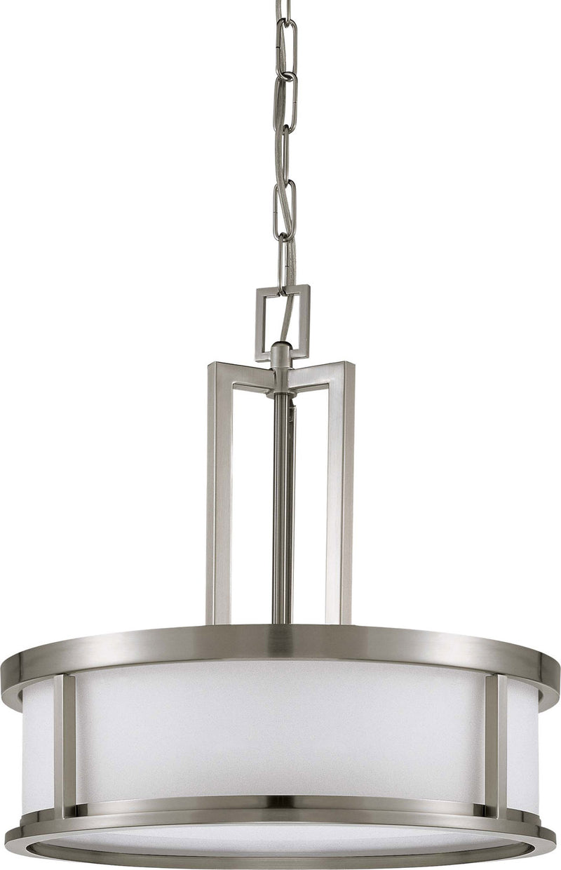 Odeon 4-Light Pendant in Brushed Nickel