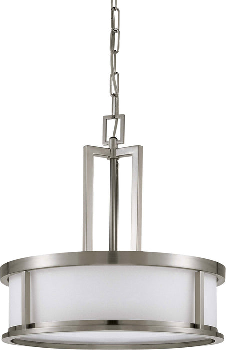 Odeon 4-Light Pendant in Brushed Nickel