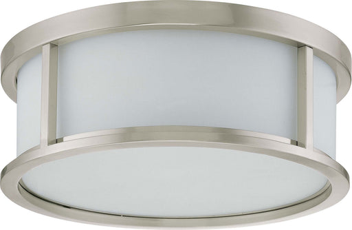 Odeon 3-Light 17" Flush in Brushed Nickel