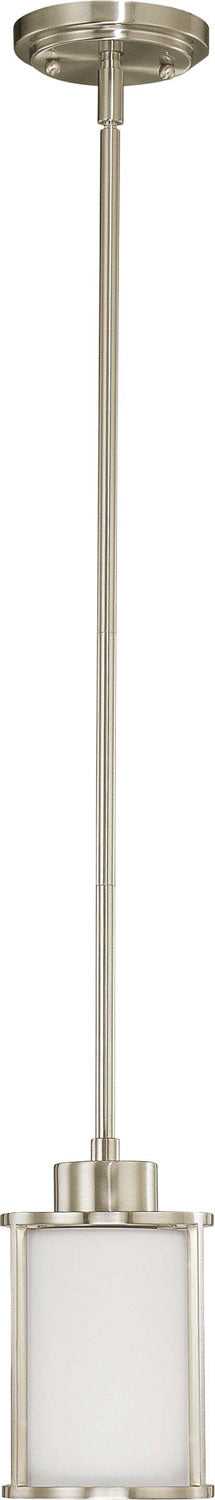 Odeon 1-Light Mini Pendant in Brushed Nickel