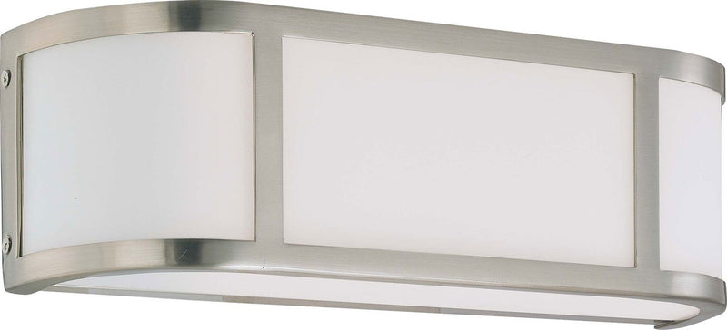 Odeon 2-Light Bath Vanity Light in Brushed Nickel