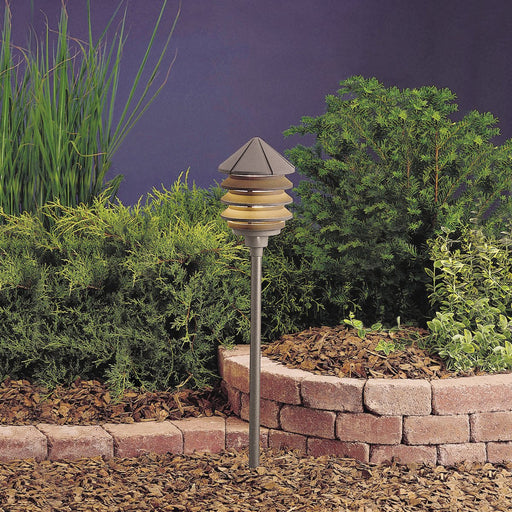 Six Groove 120V 6" Path and Spread Light in Textured Architectural Bronze