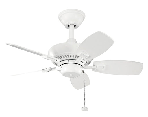 Canfield 30" Ceiling Fan in White
