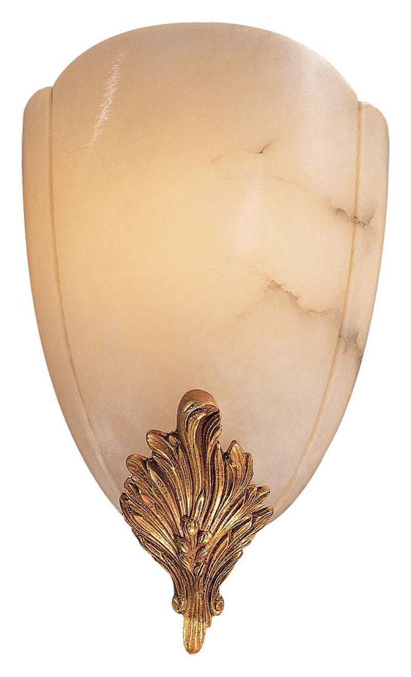 Metropolitan 8.5" Alabaster Wall Sconce in French Gold