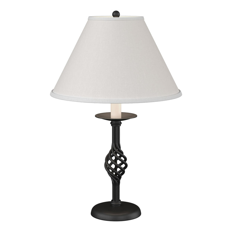 Twist Basket 25.5" Table Lamp in Black