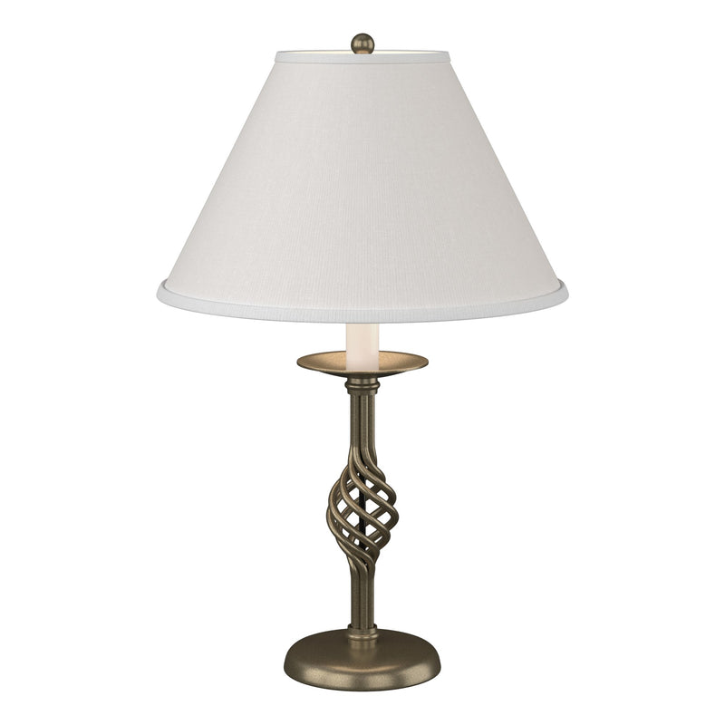 Twist Basket 25.5" Table Lamp in Soft Gold