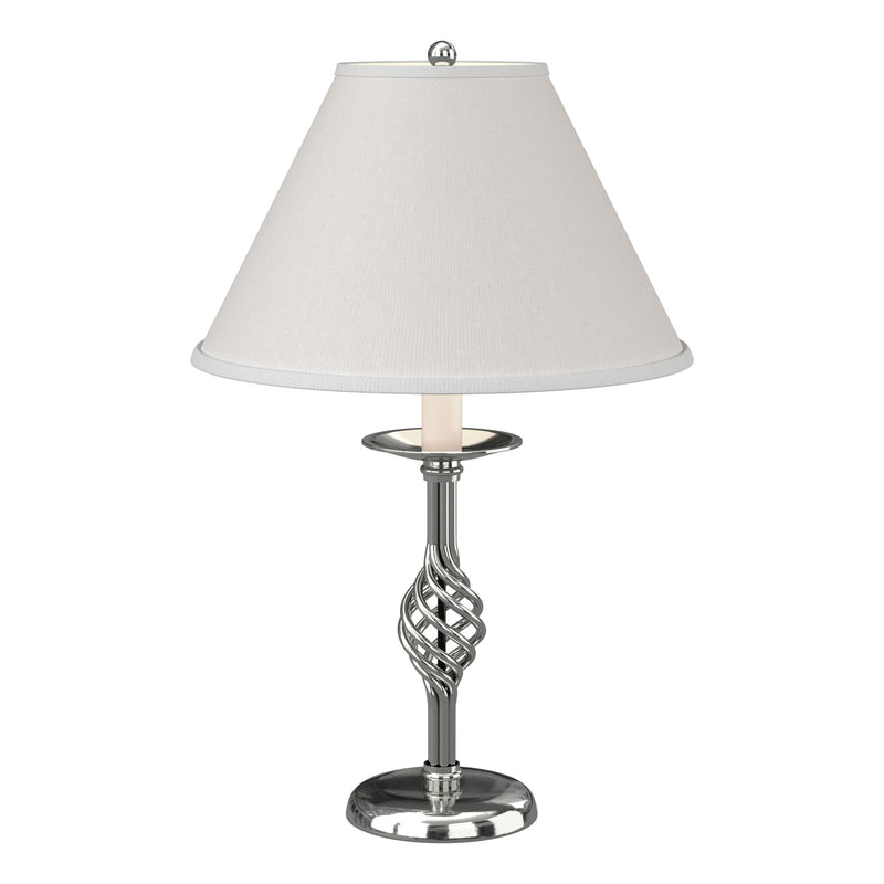 Twist Basket 25.5" Table Lamp in Sterling