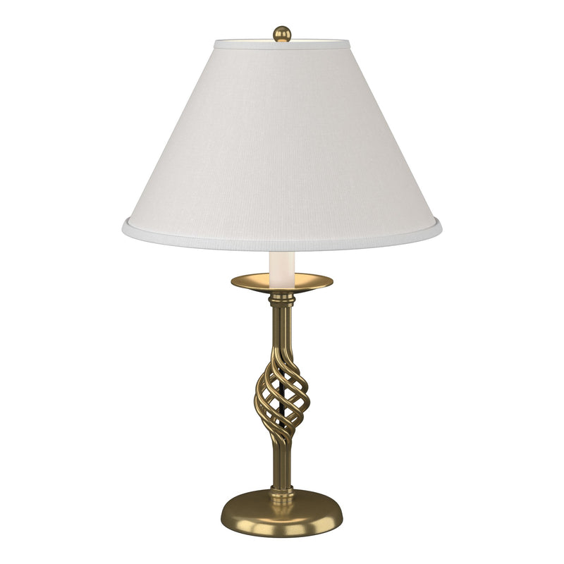 Twist Basket 25.5" Table Lamp in Modern Brass
